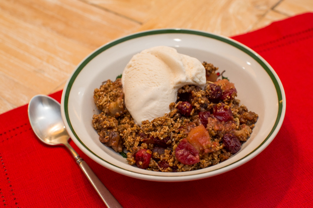 Apple, Pear and Cranberry Crisp with Purely Elizabeth