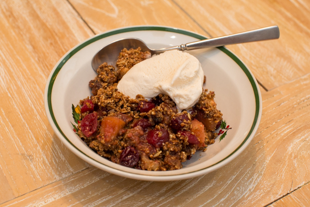 Apple, Pear and Cranberry Crisp with Purely Elizabeth