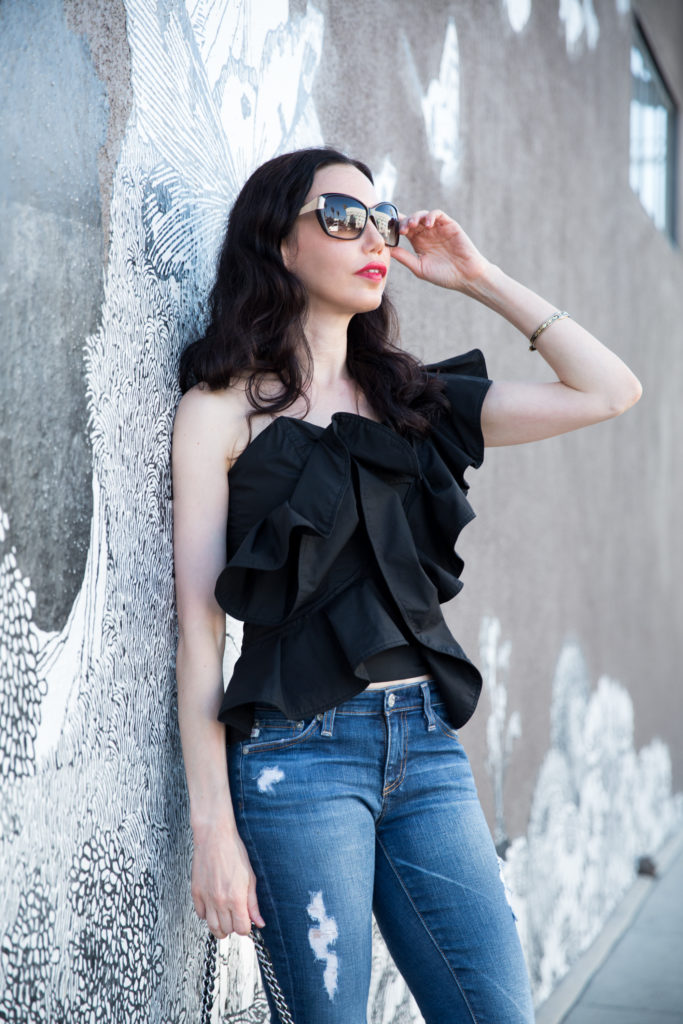 Alpha and Omega Ruffle Top - Pretty Little Shoppers Blog