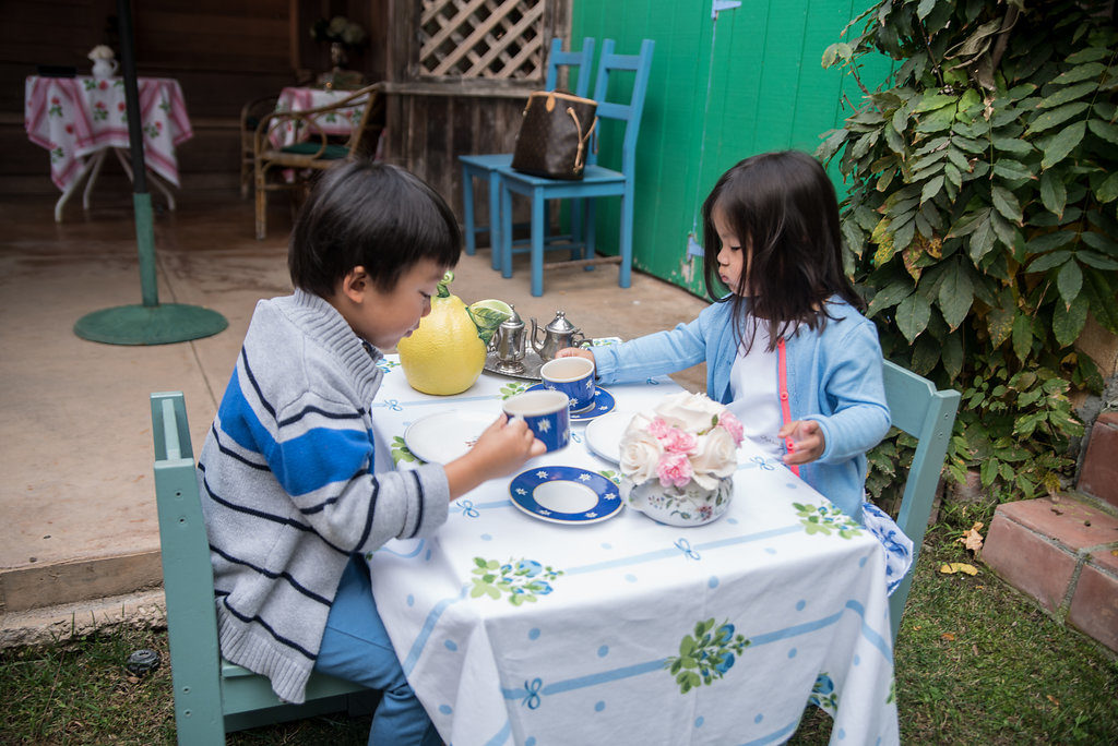 Garden Tea Party Kids Table - Pretty Little Shoppers Blog