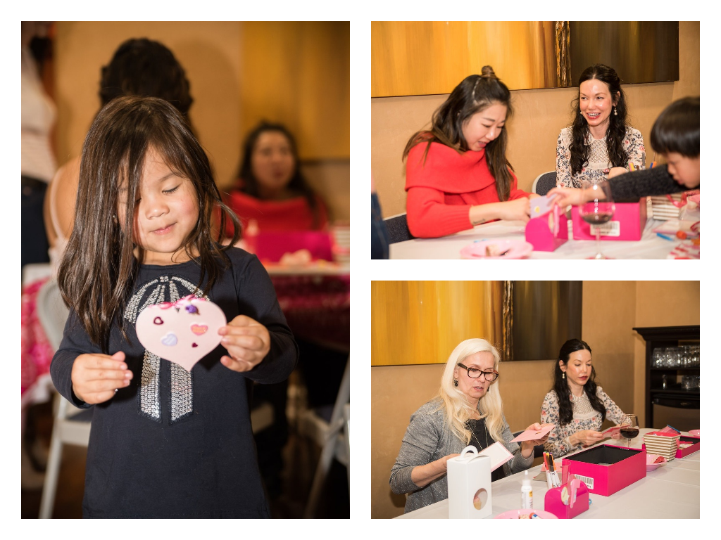 Galentine's Day Soiree Card Making Table